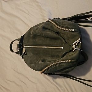 Rebecca Minkoff mini Julian backpack, gray suede